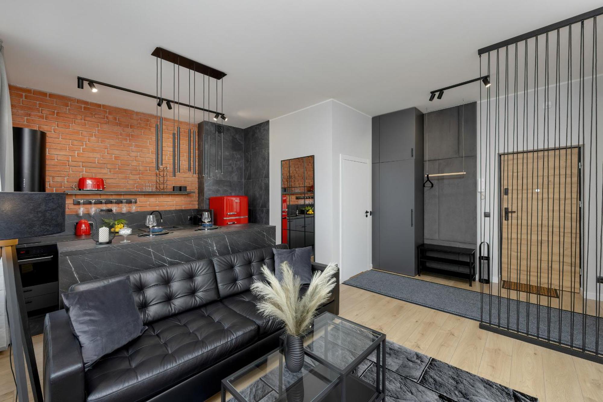 Exclusive Grey And Red Apartment In Warsaw Center By Noclegi Renters Екстер'єр фото