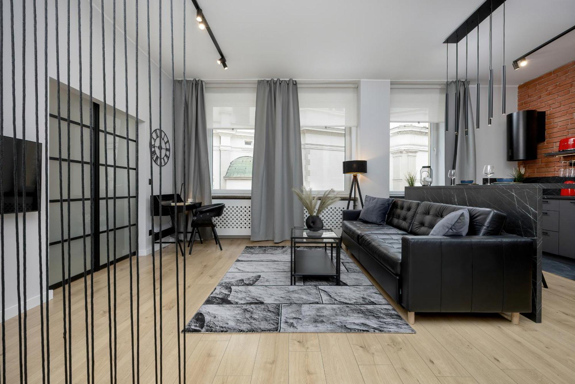 Exclusive Grey And Red Apartment In Warsaw Center By Noclegi Renters Екстер'єр фото